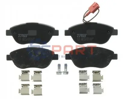 Фото Колодки гальмівні (передні) Fiat Doblo 01-/Opel Combo 1.4-1.6CDTI 12- (з датчиком) TRW (GDB1655) зображення 1