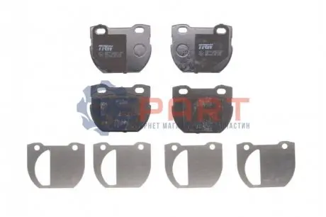 Комплект гальмівних колодок задн, LAND ROVER DEFENDER 2.2D-3.9 08.90-02.16 TRW GDB1666