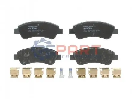 Фото 1 — Комплект гальмівних колодок (передніх) Citroen C2/C4 04-/C3 09-/Berlingo/Peugeot 206/307 96-/207 06-/208 12- TRW (GDB1677) Фото Комплект гальмівних колодок (передніх) Citroen C2/C4 04-/C3 09-/Berlingo/Peugeot 206/307 96-/207 06-/208 12- TRW (GDB1677) зображення 1