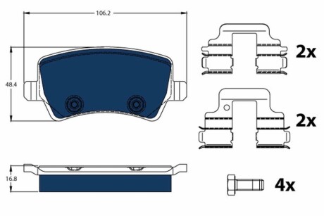 Автозапчасть TRW GDB1685BTE