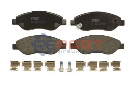 Комплект гальмівних колодок передн, OPEL CORSA D 1.4/1.7D 08.06-08.14 TRW GDB1713