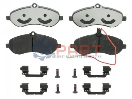 Фото Комплект гальмівних колодок, дискове гальмо TRW (GDB1719) зображення 1
