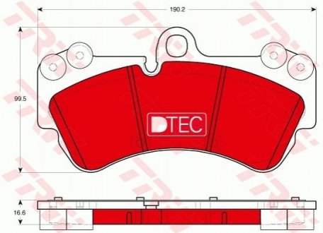 Автозапчасть TRW GDB1720DTE