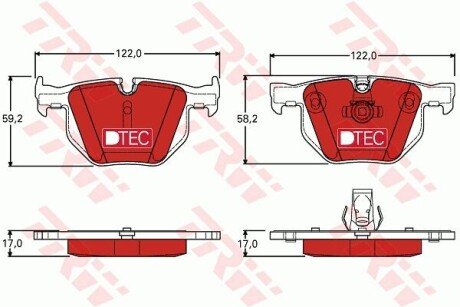 Автозапчасть TRW GDB1727DTE