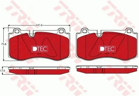 Автозапчасть TRW GDB1733DTE