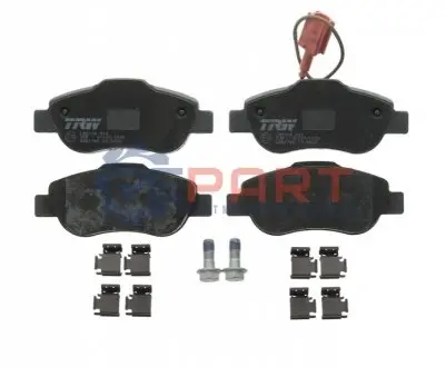 Фото Колодки гальмівні (передні) Fiat Doblo/Citroen Nemo/Peugeot Bipper 08- (Bosch) TRW (GDB1746) зображення 1