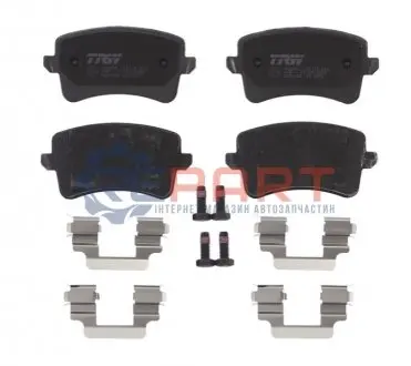 Комплект гальмівних колодок задн, AUDI A4 ALLROAD B8, A4 B8, A5, Q5 1.8-4.2 06.07-05.17 TRW GDB1765 Купити в Україні