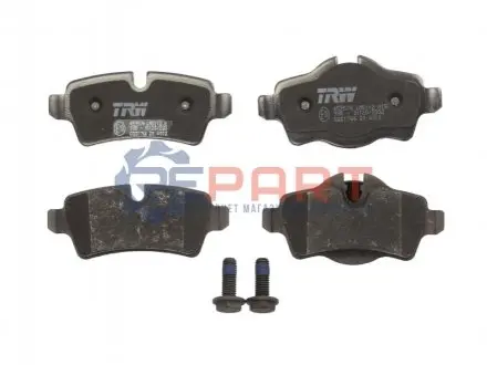 Фото Комплект гальмівних колодок, дискове гальмо TRW (GDB1766) зображення 1