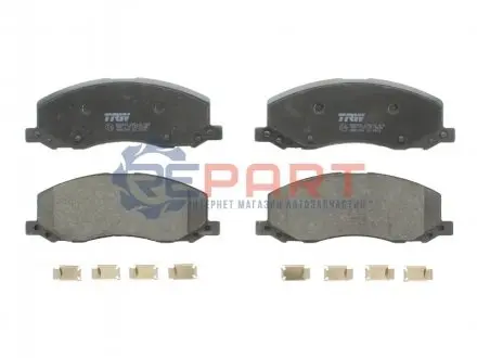 Фото 1 — Комплект гальмівних колодок, дискове гальмо TRW (GDB1781) Фото Комплект гальмівних колодок, дискове гальмо TRW (GDB1781) зображення 1