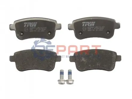 Колодки гальмівні (задні) Renault Fluence/Megane/Scenic 1.2-2.0dCi 08- (к-кт) TRW GDB1791 Купити в Україні