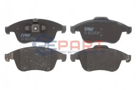 Комплект гальмівних колодок передн, RENAULT CLIO IV, FLUENCE, GRAND SCENIC III, LAGUNA, LAGUNA III, LATITUDE, MEGANE, MEGANE III, SCENIC III 1.2-3.5 10.07 TRW GDB1808 Купити в Україні