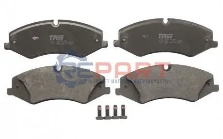 Фото Комплект гальмівних колодок, дискове гальмо TRW (GDB1825) зображення 1