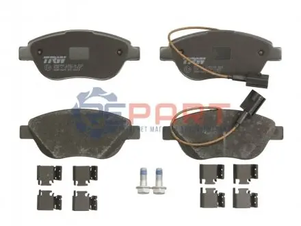 Фото Комплект гальмівних колодок, дискове гальмо TRW (GDB1829) зображення 1
