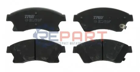 Колодки гальмівні (передні) Chevrolet Aveo 11-/Opel Astra J 09- (з прижимною пластиною) TRW GDB1843 Купити в Україні