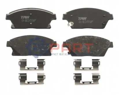 Колодки гальмівні (передні) Opel Astra J/Zafira C/Chevrolet Cruze 09- TRW GDB1847 Купити в Україні