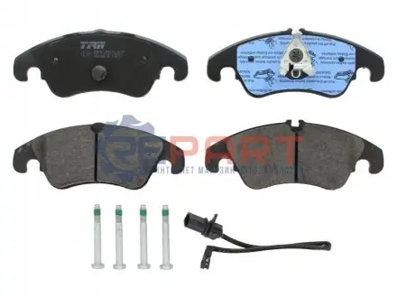 Фото Колодки гальмівні (передні) Audi A4 07-18/A5 07-(+датчик) TRW (GDB1908) зображення 1