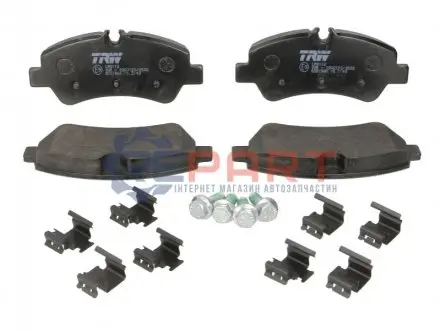 Фото Комплект гальмівних колодок (дискових) (задніх) Ford Transit Custom/Tourneo Custom V362 12-/Transit V363 13- TRW (GDB1968) зображення 1