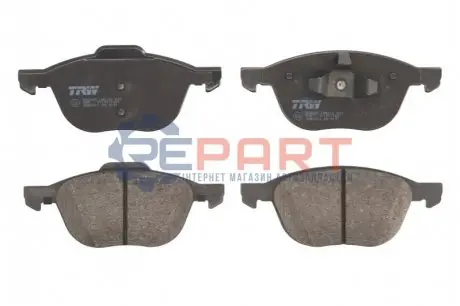 Комплект гальмівних колодок передн, VOLVO V40 FORD USA FOCUS 1.5-2.5 09.04-08.19 TRW GDB2011 Купити в Україні
