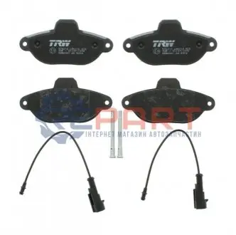 Фото Комплект гальмівних колодок, дискове гальмо TRW (GDB2041) зображення 1