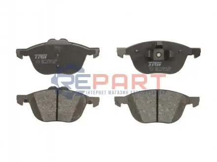 Комплект гальмівних колодок передн, FORD C-MAX, C-MAX II, ECOSPORT, FOCUS C-MAX, FOCUS II, FOCUS III, GRAND C-MAX, KUGA I, KUGA II, TOURNEO CONNECT V408 NADWOZIE WIELKO 1.0-2.5 10.03 TRW GDB2043