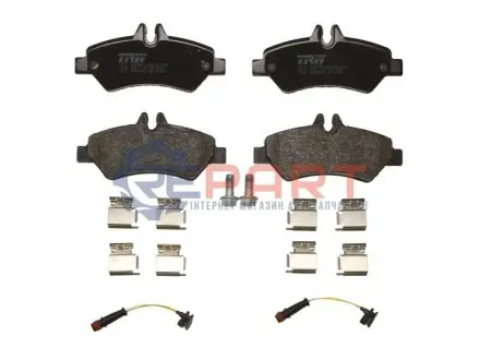 Комплект гальмівних колодок задн, MERCEDES SPRINTER 3,5-T (B906), SPRINTER 3-T (B906), SPRINTER 4,6-T (B906), SPRINTER 5-T (B906) 1.8-3.5 06.06-12.19 TRW GDB2076 Купити в Україні