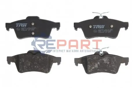 Комплект гальмівних колодок (задніх) Citroen C5/Ford C-Max 07-/Focus/Connect 04-13/Renault Laguna 07-15/Volvo TRW GDB2086 Купити в Україні