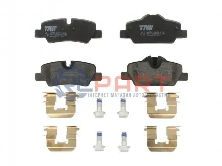 Фото Комплект гальмівних колодок, дискове гальмо TRW (GDB2088) зображення 1