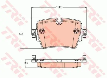 Тормозные колодки, дисковые. TRW GDB2095