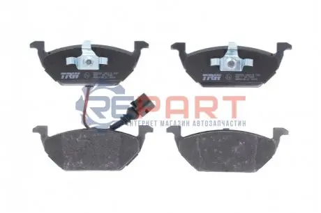 Фото Колодки гальмівні (передні) Audi A3/Skoda Fabia/Octavia 96-13/VW Caddy 04-15/Golf 97- (+датчик) TRW (GDB2108) зображення 1