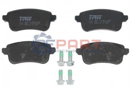 Фото Колодки гальмівні (задні) Renault Megane IV/Scenic IV/Grand Scenic IV/Espace/Talisman 16- TRW (GDB2136) зображення 1