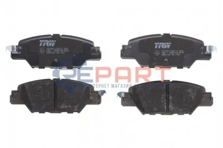 Фото Комплект тормозных колодок задний TRW (GDB2163) изображение 1