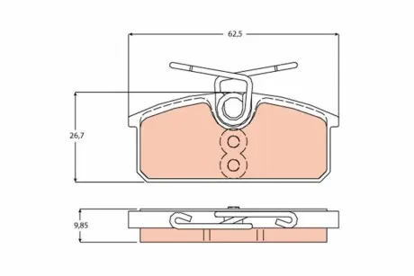 Автозапчасть TRW GDB2165
