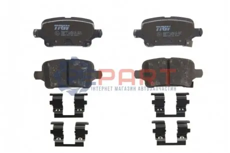 Фото 1 — Колодки гальмівні (задні) Chevrolet Volt/Opel Astra K 15- TRW (GDB2180) Фото Колодки гальмівні (задні) Chevrolet Volt/Opel Astra K 15- TRW (GDB2180) зображення 1