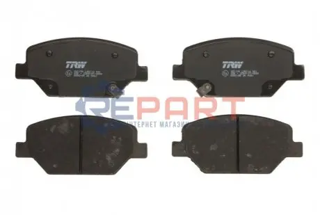 Фото Комплект гальмівних колодок, дискове гальмо TRW (GDB2185) зображення 1