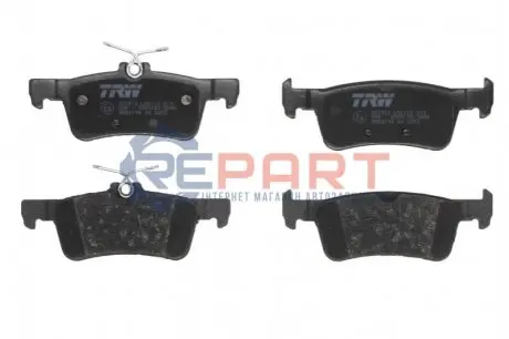 Комплект гальмівних колодок задн, FORD FIESTA VII 1.0-1.5D 05.17 TRW GDB2194