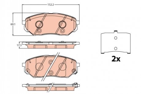 Автозапчасть TRW GDB2195