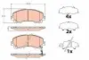 Комплект гальмівних колодок передн, INFINITI Q50, Q60, QX50 I, QX50 II NISSAN X-TRAIL, X-TRAIL III RENAULT KOLEOS II 1.3-3.7 04.13 TRW (GDB2222) зображення 1