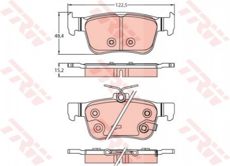 KLOCKI HAM. HONDA T. CIVIC 1,0-1,5 VTEC 17- TRW GDB2256