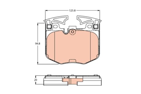 Гальмівні колодки TRW GDB2260