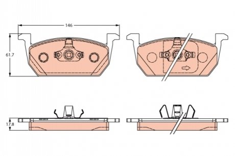 Автозапчасть TRW GDB2266