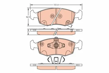 Автозапчасть TRW GDB2301