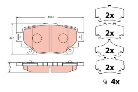 Автозапчасть TRW GDB2343
