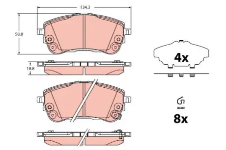Автозапчасть TRW GDB2345