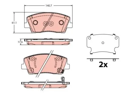 Автозапчасть TRW GDB2375