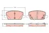 Комплект гальмівних колодок передн, CHEVROLET TRAX OPEL MOKKA / MOKKA X 1.4-1.8 06.12 TRW (GDB2407) зображення 1
