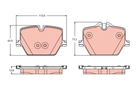 Фото 1 — Колодки гальмівні (задні) BMW 3 (G20/G21/G80/G81/G28)/4 (G22/G23/G82/G83/G26) 18-/i4 (G26) 21- TRW (GDB2419) Фото Колодки гальмівні (задні) BMW 3 (G20/G21/G80/G81/G28)/4 (G22/G23/G82/G83/G26) 18-/i4 (G26) 21- TRW (GDB2419) зображення 1
