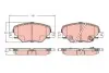 Комплект тормозных колодок передн, OPEL INSIGNIA B, INSIGNIA B COUNTRY, INSIGNIA B GRAND SPORT 1.5-2.0D 03.17 TRW (GDB2424) изображение 1