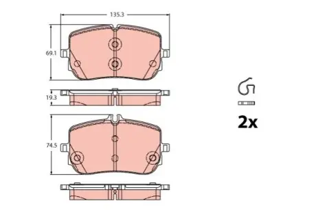 Автозапчасть TRW GDB2433