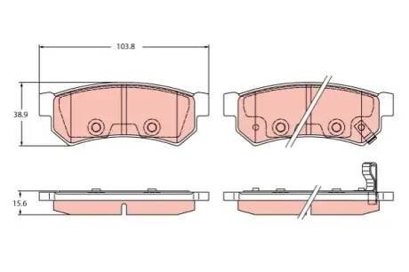 Автозапчасть TRW GDB2437