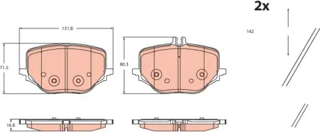 Автозапчасть TRW GDB2470
